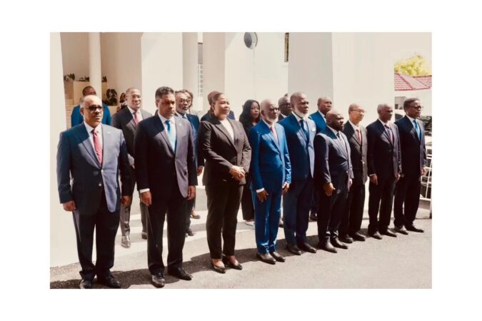 Membres du Conseil présidentiel de transition d'Haïti. • ©Ministere de Communication d'Haïti