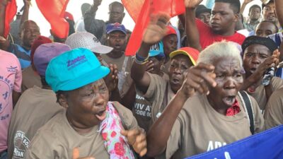 Manifestation contre la corruption et l'impunité, 9 juin 2018. Haïti, Carrefour aéroport. Photo : Etant Dupain