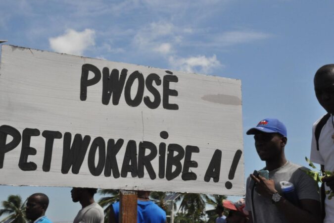 Manifestation contre la corruption et l'impunité, 9 juin 2018. Haïti, Carrefour aéroport. Photo : Etant Dupain