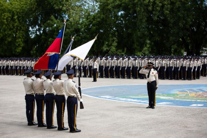 Académie de Police de Port au Prince, 19 septembre 2018. Cérémonie de graduation des aspirants-policiers de la 29ème promotion de la Police Nationale d’Haïti (PNH) baptisée « Renaissance ».