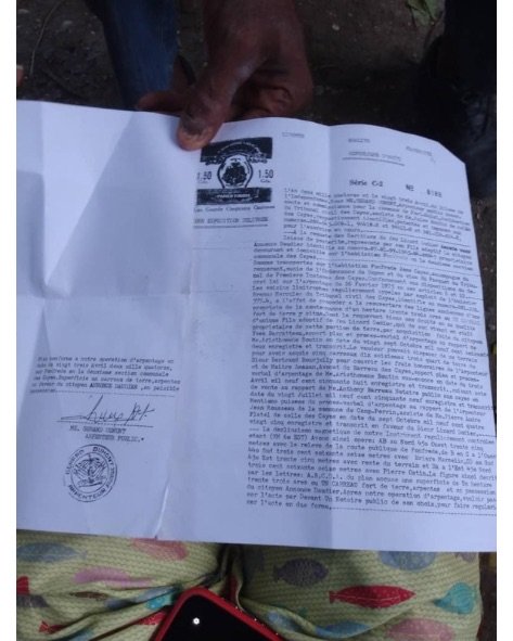 Acte d’arpentage et de bornage du terrain de Annonce Daudier, courtoisie Annonce Daudier, le 13 juin 2025.jpeg