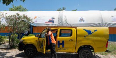 Les locaux de l’Office des Postes d’Haïti (OPH), situés à la Sonapi, sur le Boulevard Toussaint Louverture, le mercredi 10 septembre 2025. Photos: Jean Feguens Regala