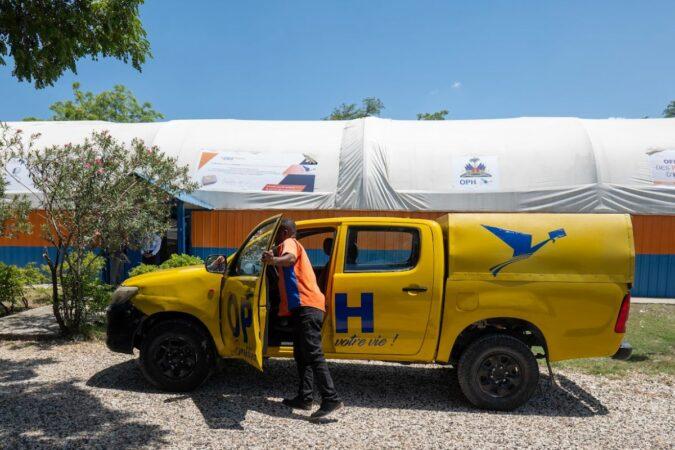 Les locaux de l’Office des Postes d’Haïti (OPH), situés à la Sonapi, sur le Boulevard Toussaint Louverture, le mercredi 10 septembre 2025. Photos: Jean Feguens Regala
