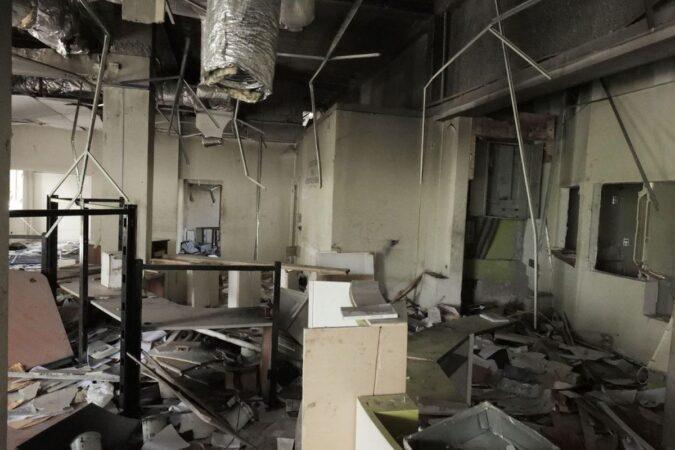 Locaux vandalisés et pillés du ministère de l'Éducation nationale et de la formation professionnelle à Nazon, le XY août 2025. Photo : Jean Feguens Regala / AyiboPost